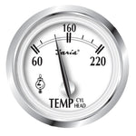 Faria Newport SS 2 Cylinder Head Temperature Gauge w/Sender - 60 to 220 F [25011] 1st Class Eligible, Boat Outfitting, Boat Outfitting | 