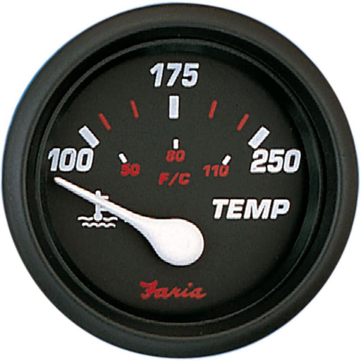 Faria Professional Red 2 Water Temp [14604] 1st Class Eligible, Boat Outfitting, Boat Outfitting | Gauges, Brand_Faria Beede Instruments, 