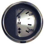 Faria Spun Silver 2 Trim Gauge f/Mercury/Mariner/Mercruiser/Volvo DP Yamaha (01 Newer) [16016] 1st Class Eligible, Boat Outfitting, Boat 