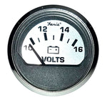 Faria Spun Silver 2 Voltmeter [16023] 1st Class Eligible, Boat Outfitting, Boat Outfitting | Gauges, Brand_Faria Beede Instruments, Marine