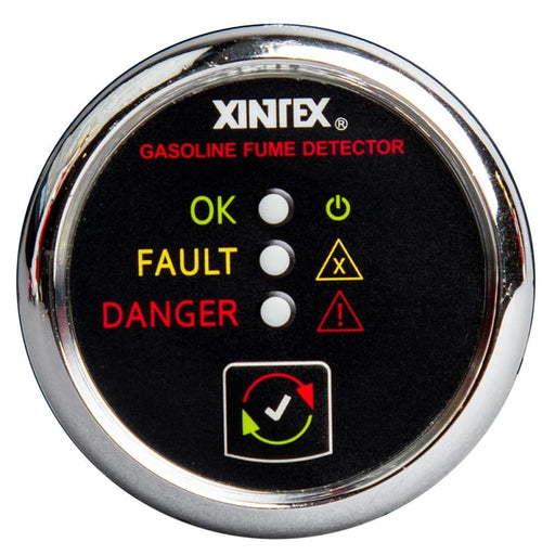 Fireboy-Xintex Gasoline Fume Detector - Chrome Bezel - 12/24V [G-1C-R] Automotive/RV, Automotive/RV | Fume Detectors, Brand_Fireboy-Xintex,
