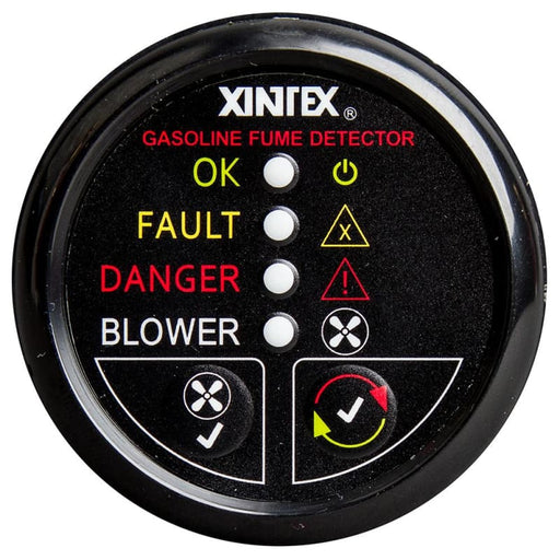 Fireboy-Xintex Gasoline Fume Detector w/Blower Control - Black Bezel - 12V [G-1BB-R] Automotive/RV, Automotive/RV | Fume Detectors,