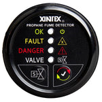 Fireboy-Xintex Propane Fume Detector w/Automatic Shut-Off Plastic Sensor - No Solenoid Valve - Black Bezel Display [P-1BNV-R]