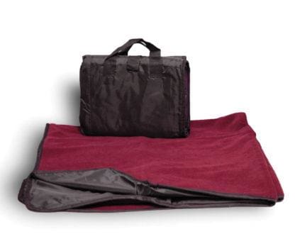 Fleece Picnic Blanket (Solid Colors) Burgundy BLANKETS CAMPING Camping | Accessories fleece picnic Fleece K-R-S-I