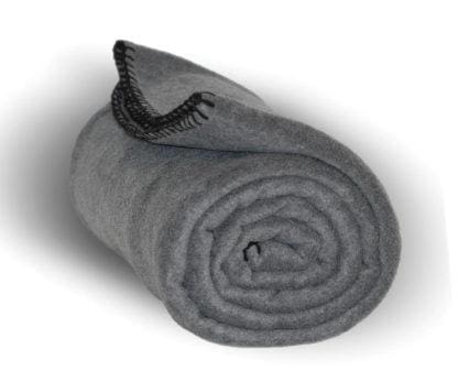 Fleece Throw Blanket (Yarn Dyed) Charcoal BLANKETS fleece Throw Blankets Fleece K-R-S-I
