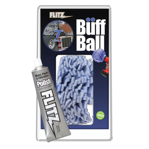 Flitz Buff Ball - Extra Large 7 - White w/1.76oz Tube Flitz Polish [WB 201-50] 1st Class Eligible, Boat Outfitting, Boat Outfitting | 