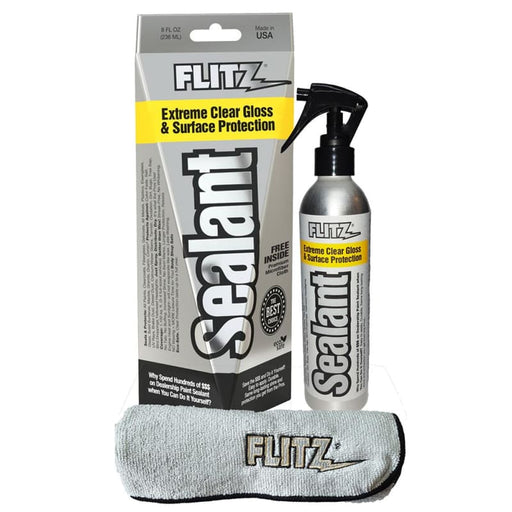 Flitz Ceramic Sealant Spray Bottle w/Microfiber Polishing Cloth - 236ml/8oz [CS 02908] Boat Outfitting, Boat Outfitting | Cleaning, 