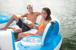 Six-Person Floating Lounge beach beach party lounge lounge chairs pool party Floats Intex