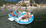 Six-Person Floating Lounge beach beach party lounge lounge chairs pool party Floats Intex