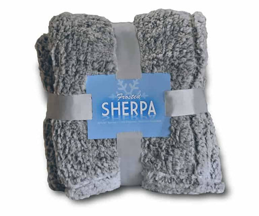 Frosted Sherpa Blanket BLANKETS fleece Fleece K-R-S-I