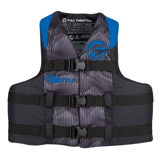 Full Throttle Adult Nylon Life Jacket - L/XL - Blue/Black [112200-500-050-22] Brand_Full Throttle, Marine Safety, Marine Safety | Personal