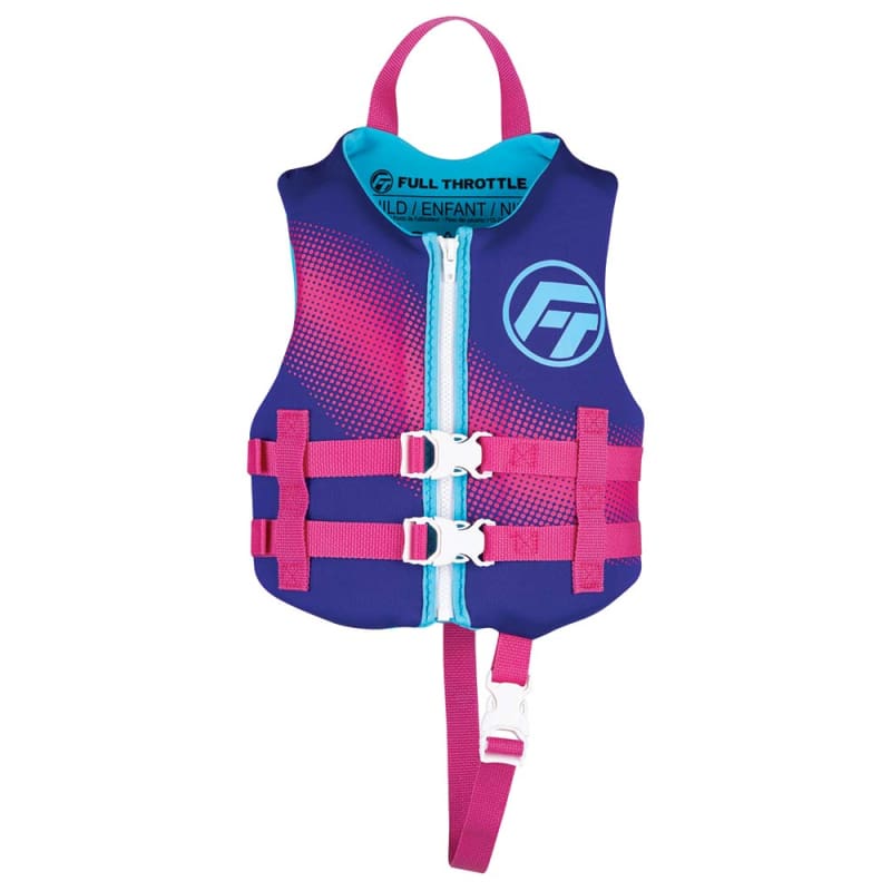 Full Throttle Child Rapid-Dry Life Jacket -Purple [142100-600-001-22] Brand_Full Throttle, Marine Safety, Marine Safety | Personal Flotation