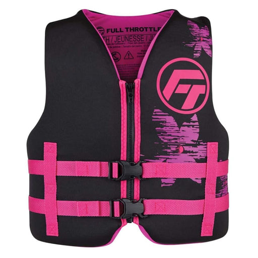 Full Throttle Youth Rapid-Dry Life Jacket - Pink/Black [142100-105-002-22] Brand_Full Throttle, Marine Safety, Marine Safety | Personal