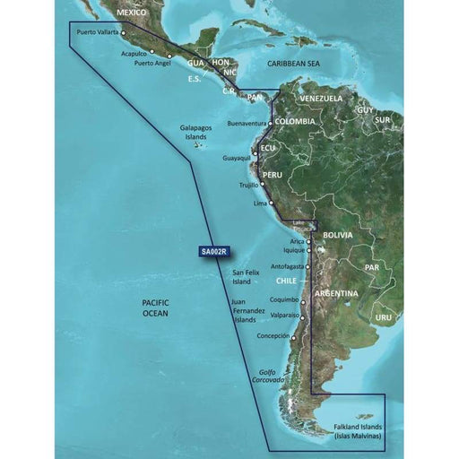 Garmin BlueChart g3 HD - HXSA002R - South America West Coast - microSD-SD [010-C1063-20] Brand_Garmin Cartography Cartography | Garmin