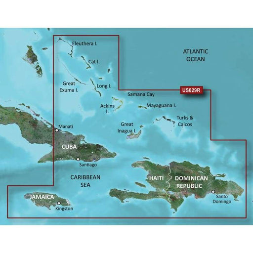 Garmin BlueChart g3 HD - HXUS029R - Southern Bahamas - microSD-SD [010-C0730-20] Brand_Garmin Cartography Cartography | Garmin BlueChart