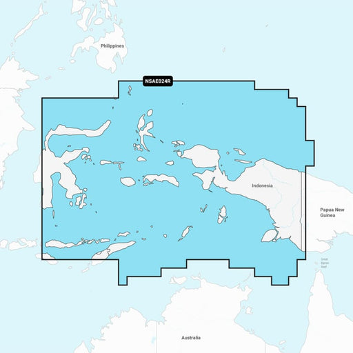 Garmin Navionics+ NSAE024R - Central West Papua East Sulawesi - Marine Chart [010-C1222-20] 1st Class Eligible, Brand_Garmin, Cartography, 