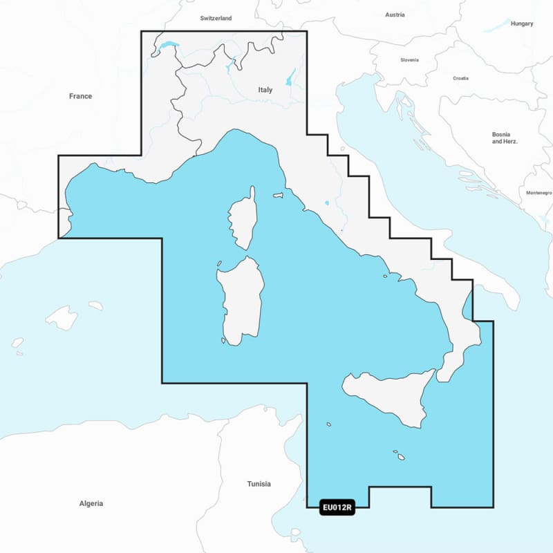 Garmin Navionics+ NSEU012R - Mediterranean Sea Central West - Marine Chart [010-C1238-20] Brand_Garmin, Cartography, Cartography | Garmin 