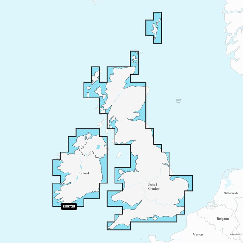 Garmin Navionics+ NSEU072R - U.K. Ireland Lakes Rivers - Marine Chart [010-C1267-20] Brand_Garmin, Cartography, Cartography | Garmin 