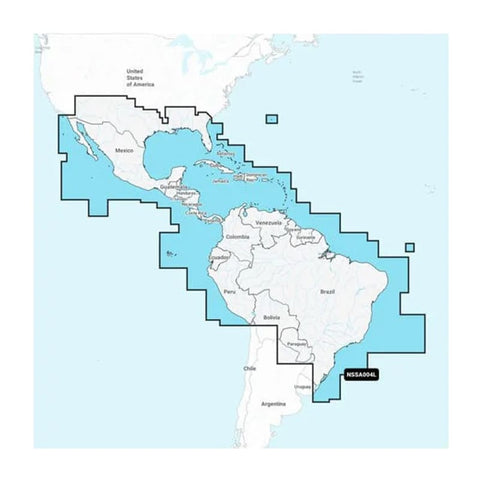 Garmin Navionics+ NSSA004L - Mexico the Caribbean to Brazil - Inland Coastal Marine Chart [010-C1285-20] 1st Class Eligible, Brand_Garmin,