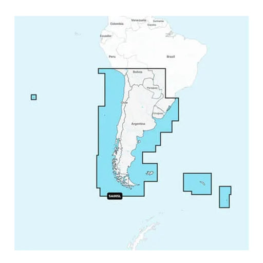 Garmin Navionics+ NSSA005L - Chile Argentina Easter Island - Marine Chart [010-C1286-20] 1st Class Eligible, Brand_Garmin, Cartography, 