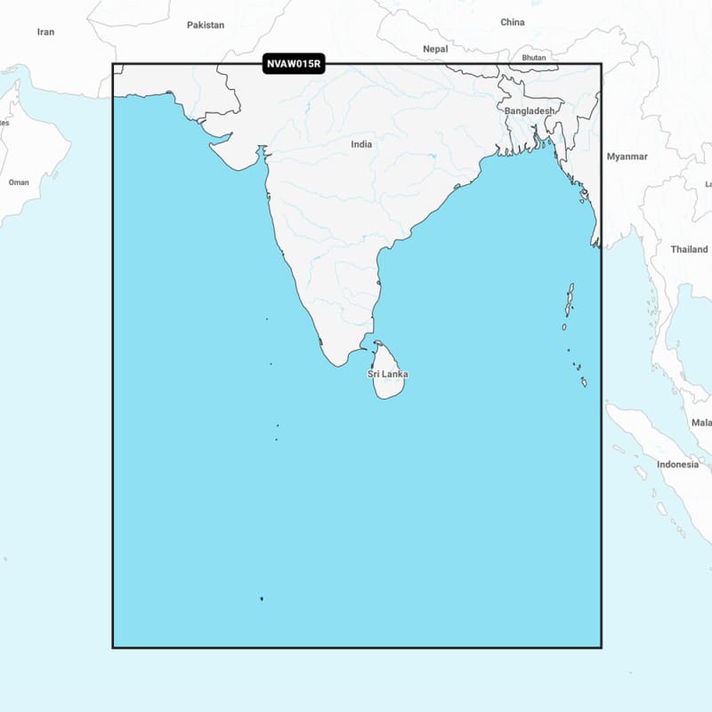 Garmin Navionics Vision+ NVAW015R - Indian Subcontinent - Marine Chart [010-C1230-00] 1st Class Eligible, Brand_Garmin, Cartography, 