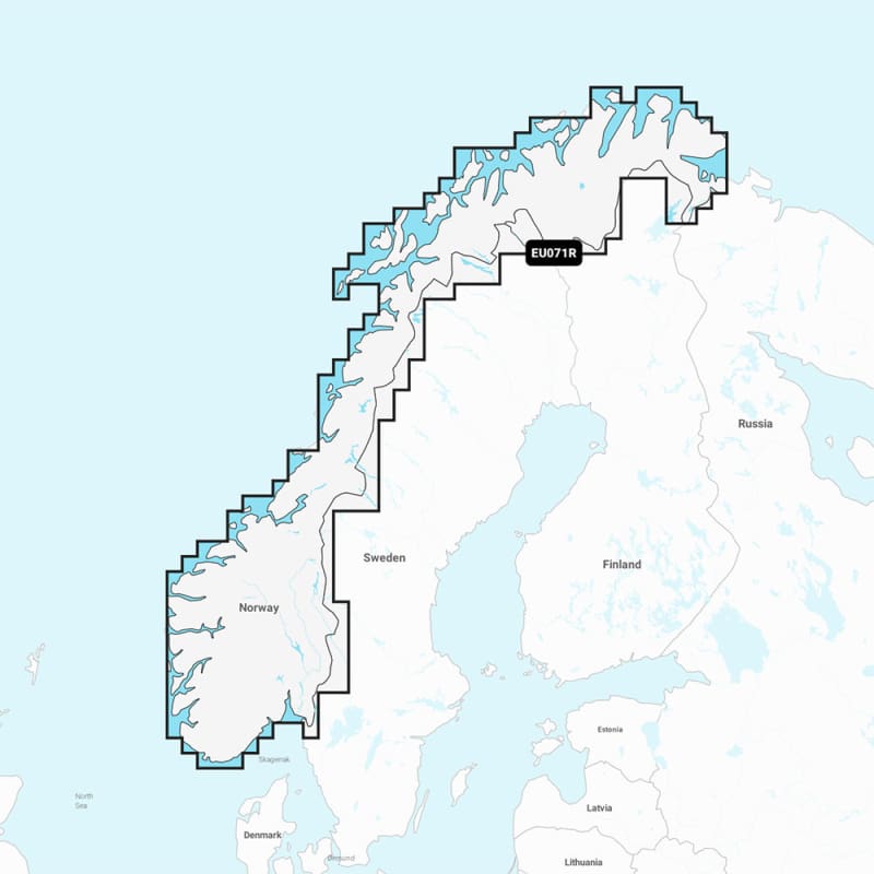 Garmin Navionics Vision+ NVEU071R - Norway Lakes Rivers - Inland Marine Chart [010-C1266-00] 1st Class Eligible, Brand_Garmin, Cartography, 