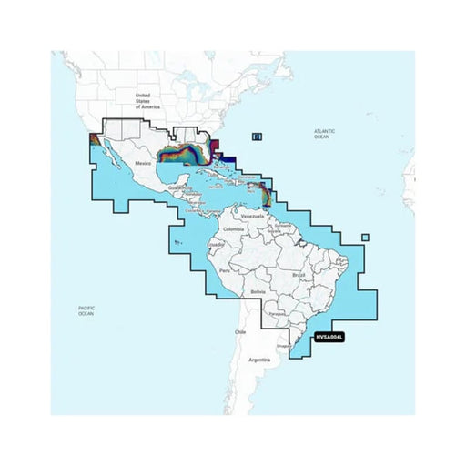 Garmin Navionics Vision+ NVSA004L -Mexico the Caribbean to Brazil - Inland Coastal Marine Charts [010-C1285-00] 1st Class Eligible, 