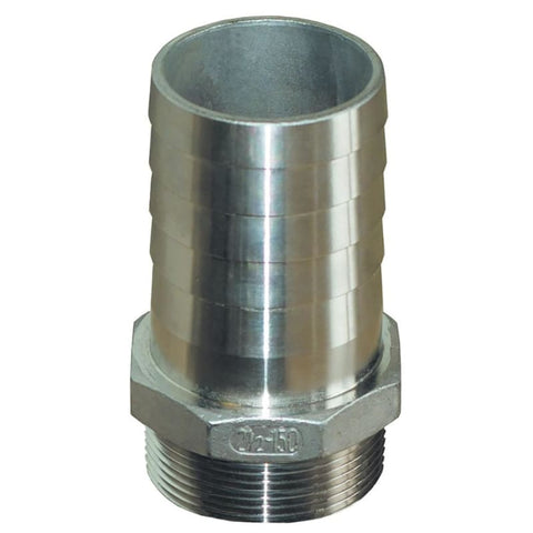 GROCO 1-1/2 NPT x 1-1/2 ID Stainless Steel Pipe to Hose Straight Fitting [PTH-1500-S] 1st Class Eligible, Brand_GROCO, Marine Plumbing &