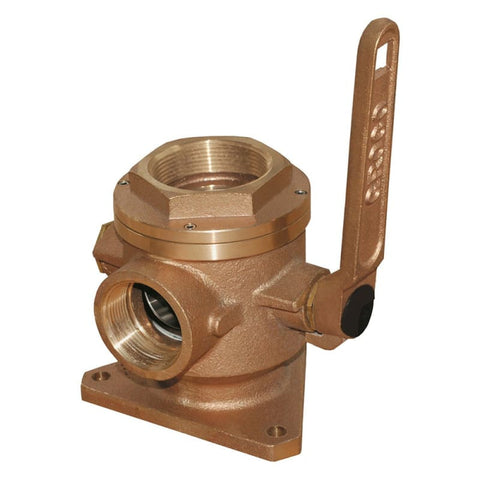 GROCO 1-1/4 Safety Seacock w/1 Side Port [SBV-1250-P] Brand_GROCO, Marine Plumbing & Ventilation, Marine Plumbing & Ventilation | Fittings