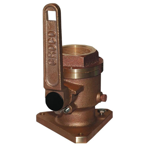 GROCO 1 Bronze Flanged Full Flow Seacock [BV-1000] Brand_GROCO, Marine Plumbing & Ventilation, Marine Plumbing & Ventilation | Fittings