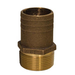 GROCO 1 NPT x 1-1/8 Bronze Full Flow Pipe to Hose Straight Fitting [FF-1125] 1st Class Eligible, Brand_GROCO, Marine Plumbing & Ventilation,