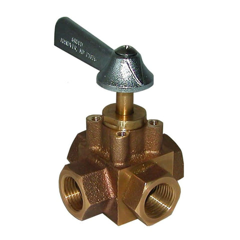 GROCO 1/2 4-Port Tank Selector Valve [FV-450-X] Brand_GROCO, Marine Plumbing & Ventilation, Marine Plumbing & Ventilation | Fittings