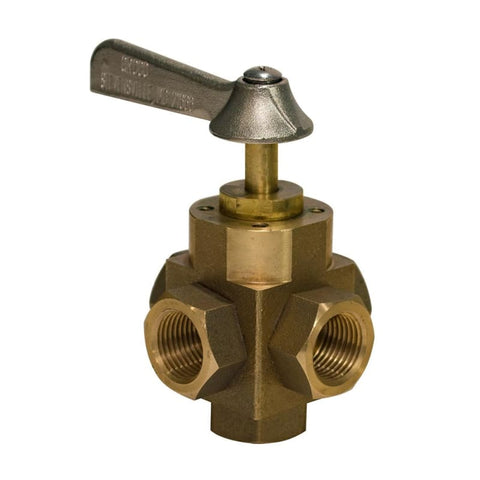 GROCO 1/2 5-Port Tank Selector Valve [FV-550-L] Brand_GROCO, Marine Plumbing & Ventilation, Marine Plumbing & Ventilation | Fittings
