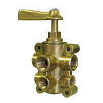 GROCO 6-Port NPT Bronze Fuel Valve 1/2 Main - 3/8 Return [FV-65038] Brand_GROCO, Marine Plumbing & Ventilation, Marine Plumbing &