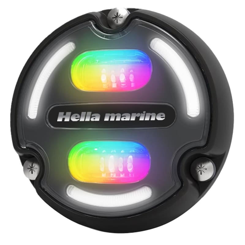 Hella Marine A2 RGB Underwater Light - 3000 Lumens - Black Housing - Charcoal Lens w/Edge Light [016148-001] Brand_Hella Marine, Lighting,
