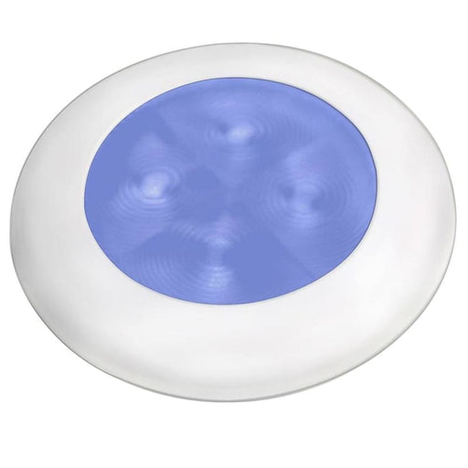 Hella Marine Blue LED Round Courtesy Lamp - White Bezel - 24V [980503241] 1st Class Eligible, Brand_Hella Marine, Lighting, Lighting |