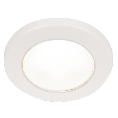 Hella Marine EuroLED 75 3 Round Screw Mount Down Light - White LED - White Plastic Rim - 24V [958110111] 1st Class Eligible, Brand_Hella 