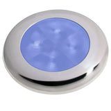 Hella Marine Polished Stainless Steel Rim LED Courtesy Lamp - Blue [980503221] 1st Class Eligible, Brand_Hella Marine, Lighting, Lighting | 
