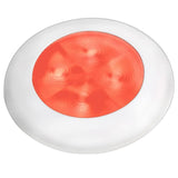 Hella Marine Red LED Round Courtesy Lamp - White Bezel - 24V [980508241] Brand_Hella Marine, Lighting, Lighting | Interior / Courtesy Light