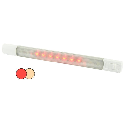 Hella Marine Surface Strip Light w/Switch - Warm White/Red LEDs - 12V [958121101] 1st Class Eligible, Brand_Hella Marine, Lighting, Lighting