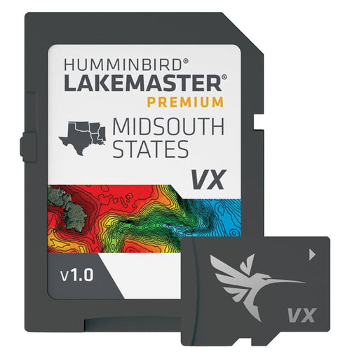 Humminbird LakeMaster VX Premium - Mid-South States [602005-1] 1st Class Eligible, Brand_Humminbird, Cartography, Cartography | Humminbird 