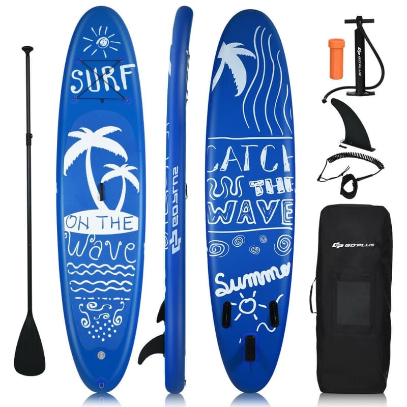Inflatable & Adjustable Stand Up Paddle Board (3 Sizes) Paddle Board, Paddle Boards, Paddlesports Water Sports Goplus