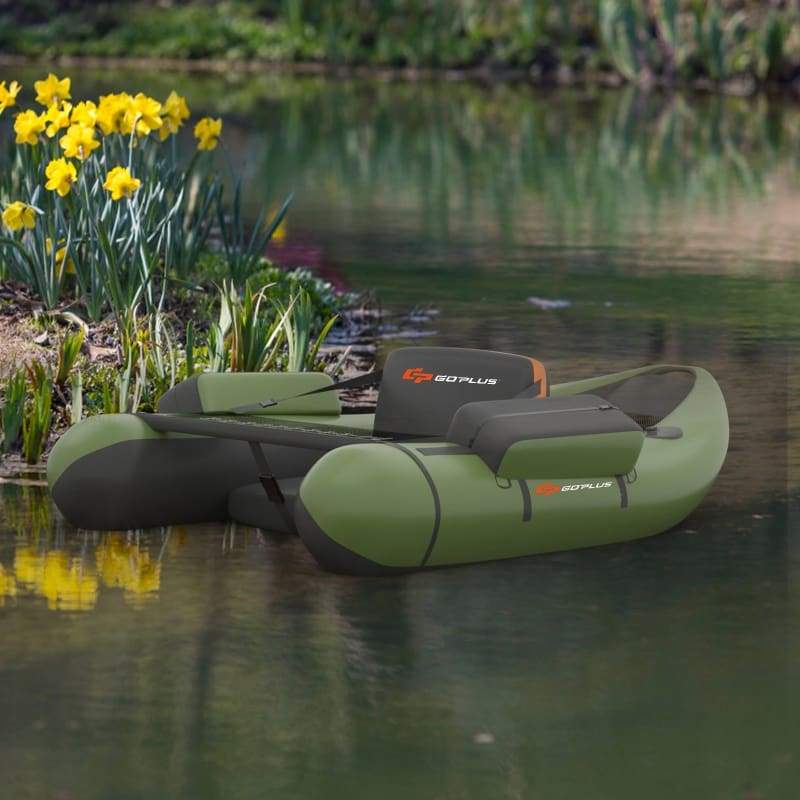 Inflatable Fishing Boat with Adjustable Straps & Storage Pockets BOAT, fishing, floats, Hunting & Fishing, inflatable Fishing Accessories 