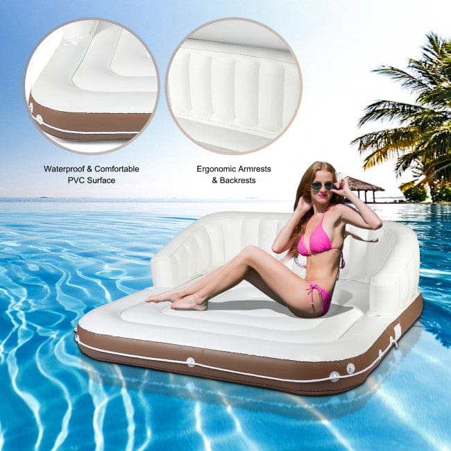 Inflatable Floating Lounge floats, pool, Watersports, Watersports | Floats Floats Goplus