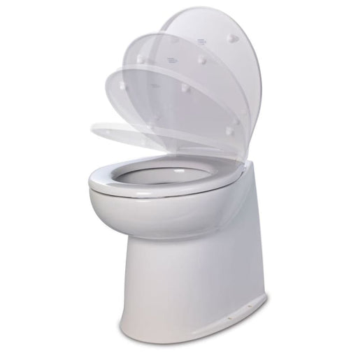 Jabsco 17 Deluxe Flush Raw Water Electric Toilet w/Soft Close Lid - 12V [58240-3012] Brand_Jabsco, Marine Plumbing & Ventilation, Marine