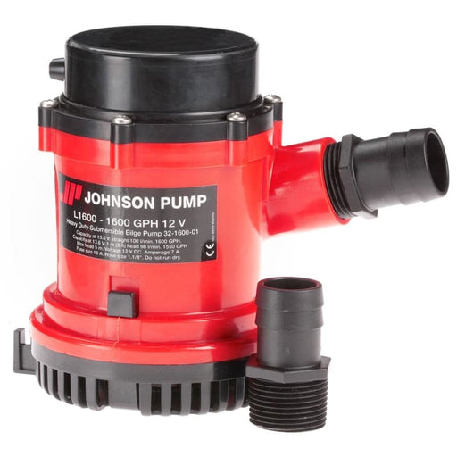 Johnson Pump 1600 GPH Bilge Pump 1-1/8 Hose 12V [16004-00] Brand_Johnson Pump, Marine Plumbing & Ventilation, Marine Plumbing & Ventilation