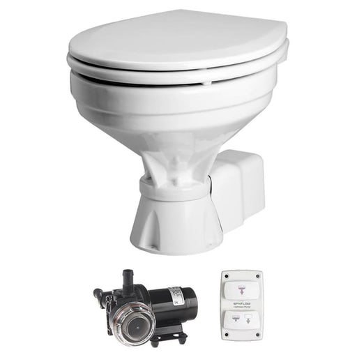 Johnson Pump Aqua T Toilet Silent Electric Comfort - 12V w/Pump [80-47232-01] Brand_Johnson Pump, Marine Plumbing & Ventilation, Marine