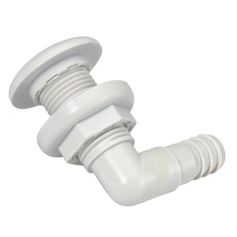 Johnson Pump Thru-Hull Connector - 3/4 - 90 - White [75035-00] 1st Class Eligible, Brand_Johnson Pump, Marine Plumbing & Ventilation, Marine