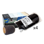 KiwiGrip 4 - 1 Liter Pouches - Black with 4 Roller [KG-4BK-PR] Boat Outfitting, Boat Outfitting | Non-Skid Paint, Brand_KiwiGrip Non-Skid