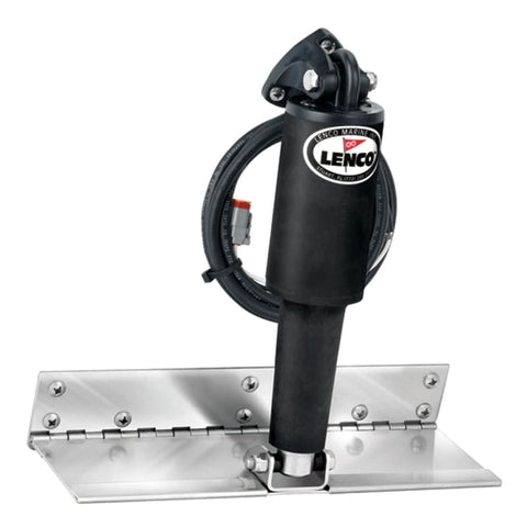 Lenco 4 x 12 Limited Space Trim Tab Kit w/o Switch Kit 12V - Electro-Polished - Short Actuator [15088-101] Boat Outfitting, Boat Outfitting